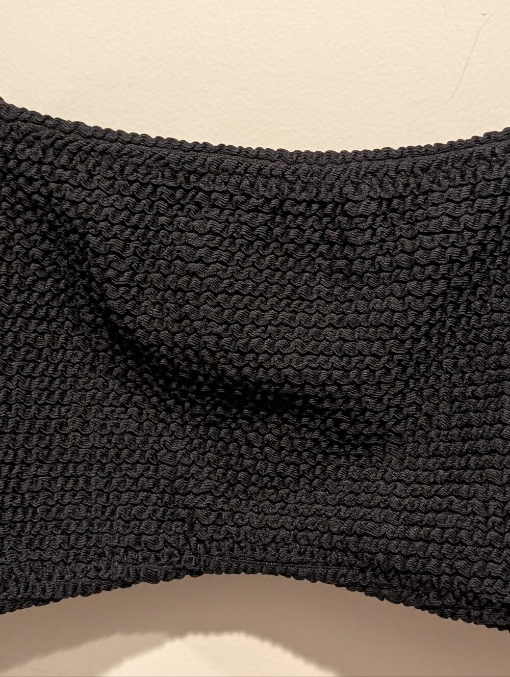 PacSun Black Textured Square Neck Bikini Top Size  Small - Picture 4 of 5